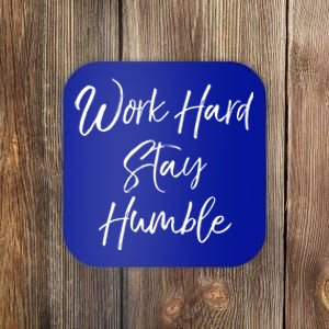 Work Hard Stay Humble Motivational Quote Gift Coaster