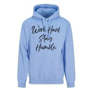 Work Hard Stay Humble Motivational Quote Gift Unisex Surf Hoodie