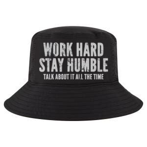 Work Hard Stay Humble Light Gift Cool Comfort Performance Bucket Hat