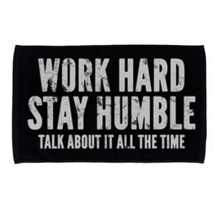 Work Hard Stay Humble Light Gift Microfiber Hand Towel