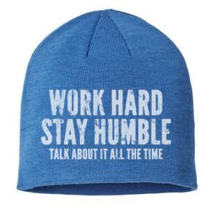 Work Hard Stay Humble Light Gift Sustainable Beanie