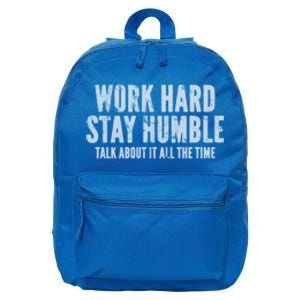 Work Hard Stay Humble Light Gift 16 in Basic Backpack