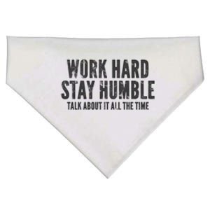 Work Hard Stay Humble Light Gift USA-Made Doggie Bandana