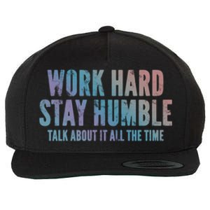 Work Hard Stay Humble Light Cool Gift Wool Snapback Cap