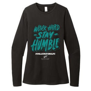 Work Hard Stay Humble Folsom Care Center Womens CVC Long Sleeve Shirt