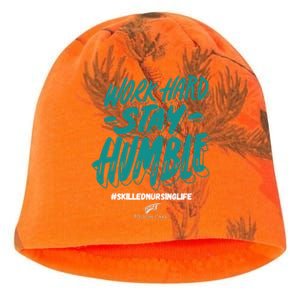 Work Hard Stay Humble Folsom Care Center Kati - Camo Knit Beanie