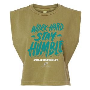 Work Hard Stay Humble Folsom Care Center Garment-Dyed Women's Muscle Tee