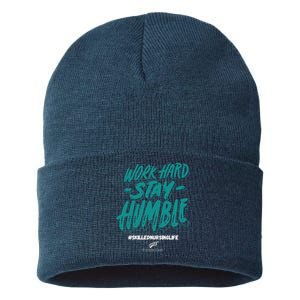 Work Hard Stay Humble Folsom Care Center Sustainable Knit Beanie