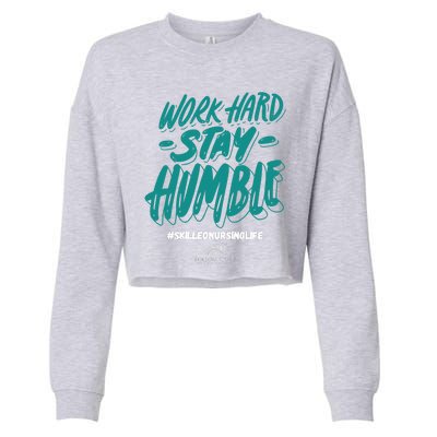 Work Hard Stay Humble Folsom Care Center Cropped Pullover Crew