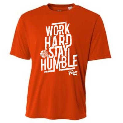 Work Hard Stay Humble Volleyball Gift Cooling Performance Crew T-Shirt