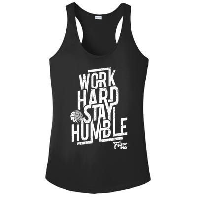 Work Hard Stay Humble Volleyball Gift Ladies PosiCharge Competitor Racerback Tank