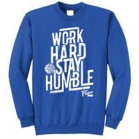 Work Hard Stay Humble Volleyball Gift Sweatshirt