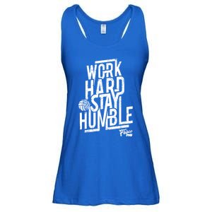 Work Hard Stay Humble Volleyball Gift Ladies Essential Flowy Tank