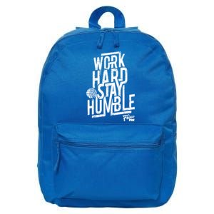 Work Hard Stay Humble Volleyball Gift 16 in Basic Backpack