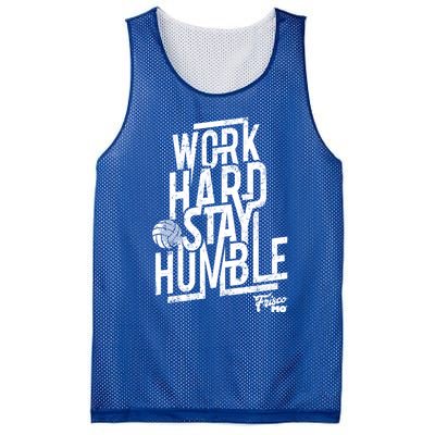 Work Hard Stay Humble Volleyball Gift Mesh Reversible Basketball Jersey Tank