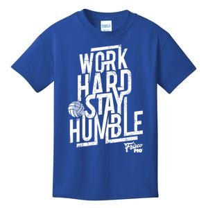 Work Hard Stay Humble Volleyball Gift Kids T-Shirt