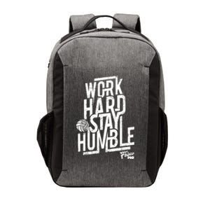 Work Hard Stay Humble Volleyball Gift Vector Backpack