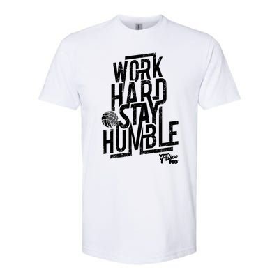 Work Hard Stay Humble Volleyball Gift Softstyle CVC T-Shirt