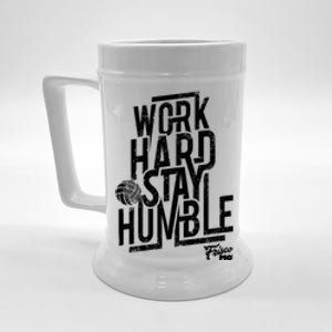 Work Hard Stay Humble Volleyball Gift Beer Stein