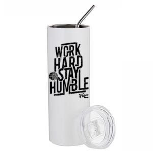 Work Hard Stay Humble Volleyball Gift Stainless Steel Tumbler