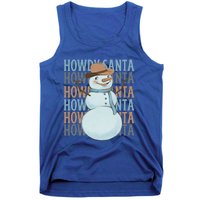 Western Howdy Santa Snow Christmas Cow Snow Cute Gift Tank Top