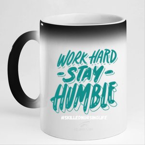 Work Hard Stay Humble Folsom Care Center Gift 11oz Black Color Changing Mug