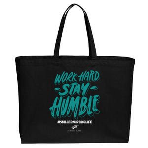 Work Hard Stay Humble Folsom Care Center Gift Cotton Canvas Jumbo Tote