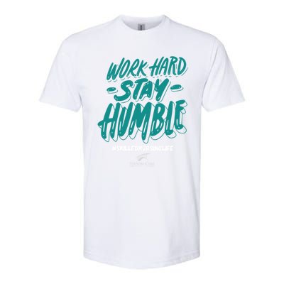 Work Hard Stay Humble Folsom Care Center Gift Softstyle® CVC T-Shirt