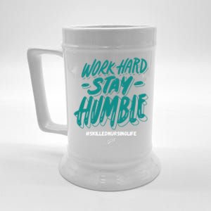 Work Hard Stay Humble Folsom Care Center Gift Beer Stein