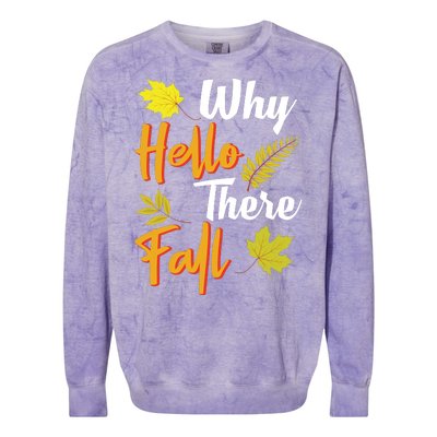 Why Hello There Fall Colorblast Crewneck Sweatshirt