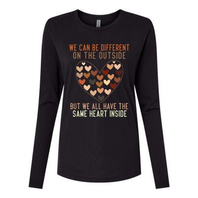 We Have The Same Heart Black History Month African American Womens Cotton Relaxed Long Sleeve T-Shirt