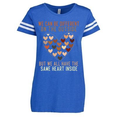 We Have The Same Heart Black History Month African American Enza Ladies Jersey Football T-Shirt