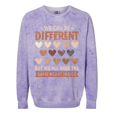 We Have The Same Heart Inside Black History Month Colorblast Crewneck Sweatshirt