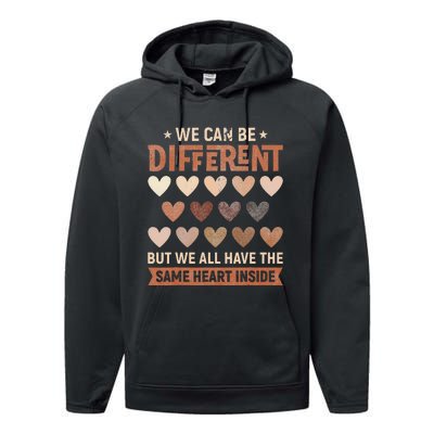 We Have The Same Heart Inside Black History Month Performance Fleece Hoodie