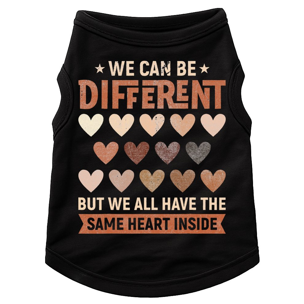 We Have The Same Heart Inside Black History Month Doggie Tank