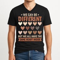 We Have The Same Heart Inside Black History Month V-Neck T-Shirt
