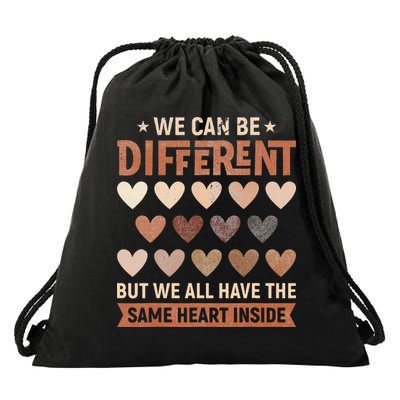 We Have The Same Heart Inside Black History Month Drawstring Bag