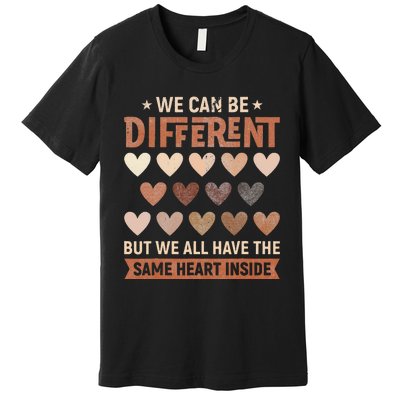 We Have The Same Heart Inside Black History Month Premium T-Shirt