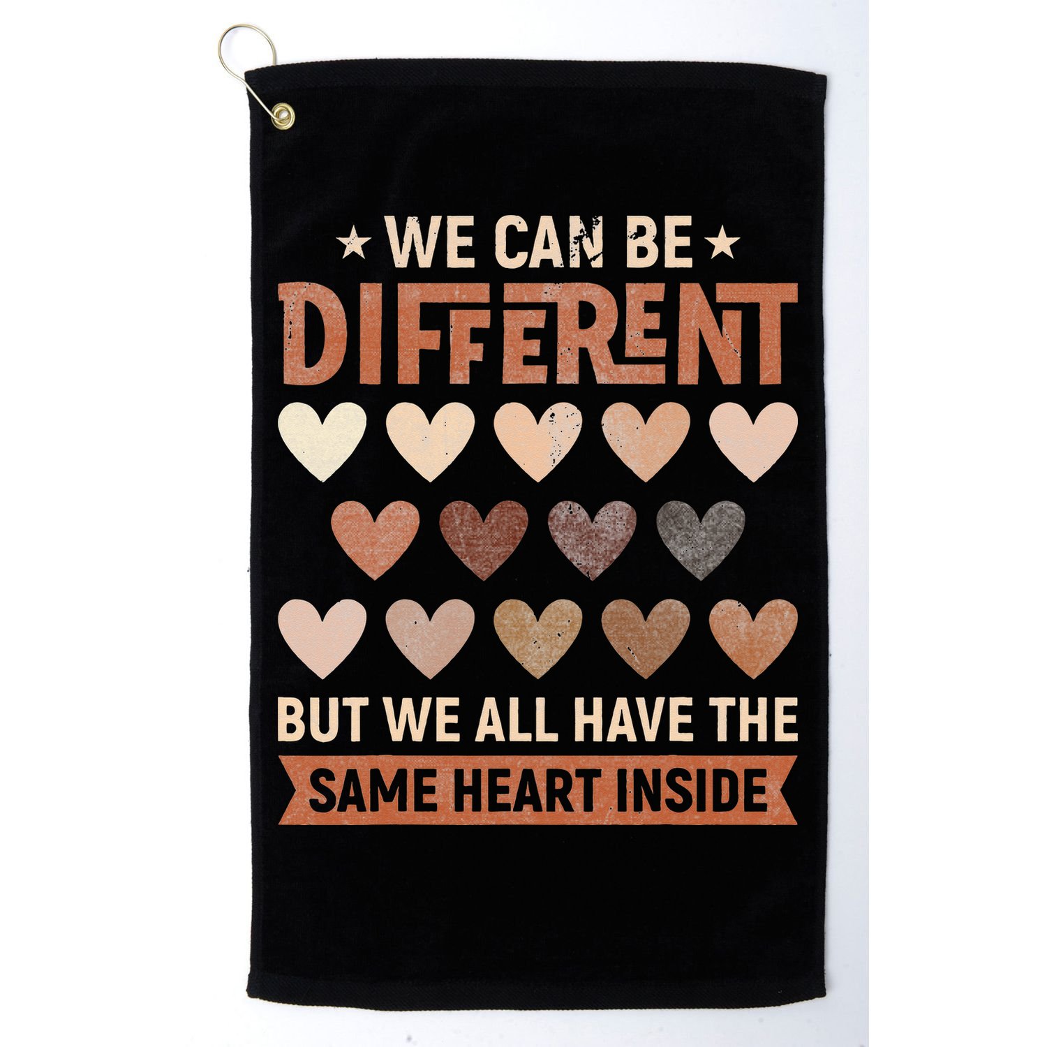 We Have The Same Heart Inside Black History Month Golf Towel