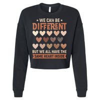 We Have The Same Heart Inside Black History Month Cropped Pullover Crew
