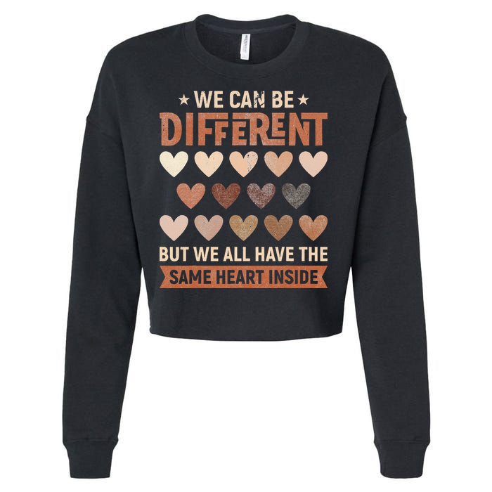 We Have The Same Heart Inside Black History Month Cropped Pullover Crew