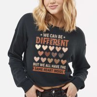 We Have The Same Heart Inside Black History Month Cropped Pullover Crew