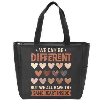 We Have The Same Heart Inside Black History Month Zip Tote Bag