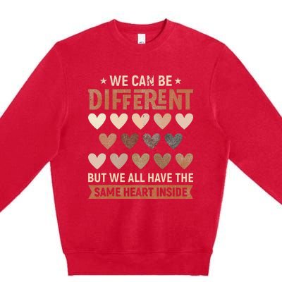 We Have The Same Heart Inside Black History Month Premium Crewneck Sweatshirt