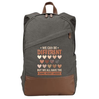 We Have The Same Heart Inside Black History Month Cotton Canvas Backpack
