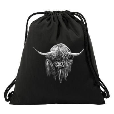 Wee Hamish The Scottish Highland Cow Cool Gift Drawstring Bag