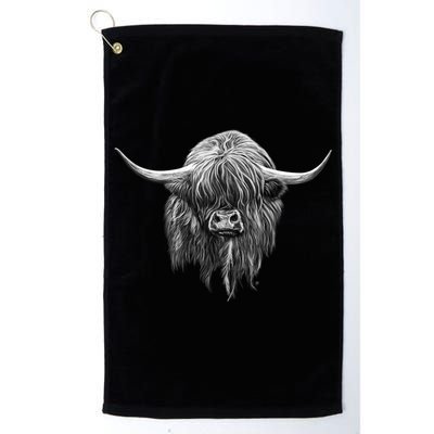 Wee Hamish The Scottish Highland Cow Cool Gift Golf Towel