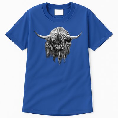 Wee Hamish The Scottish Highland Cow Cool Gift Tall T-Shirt