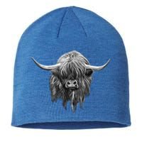 Wee Hamish The Scottish Highland Cow Cool Gift Sustainable Beanie