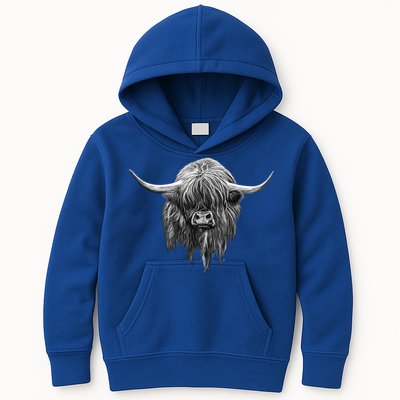 Wee Hamish The Scottish Highland Cow Cool Gift Kids Hoodie
